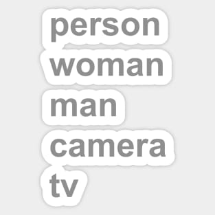 person woman man camera tv (2) Sticker